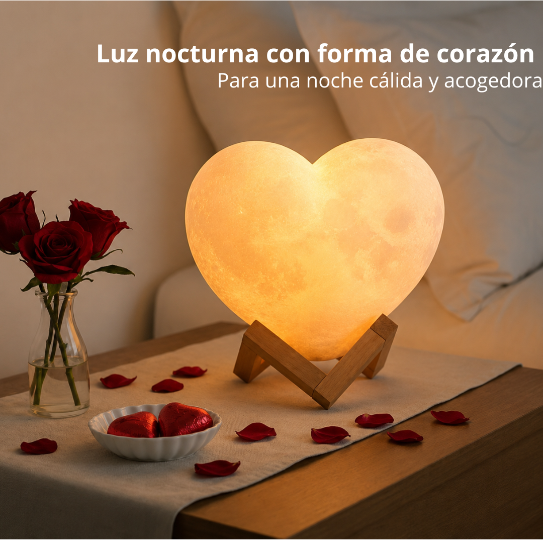 Lámpara LED con Forma de Corazón