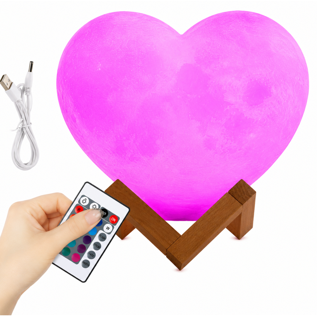 Lámpara LED con Forma de Corazón