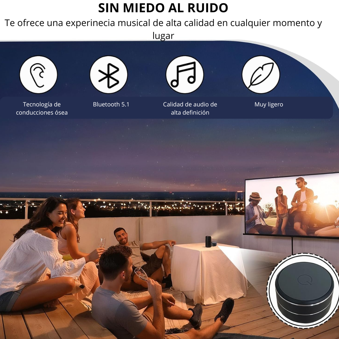 Minialtavoz que convierte superficies en música