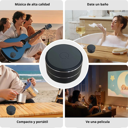 Minialtavoz que convierte superficies en música
