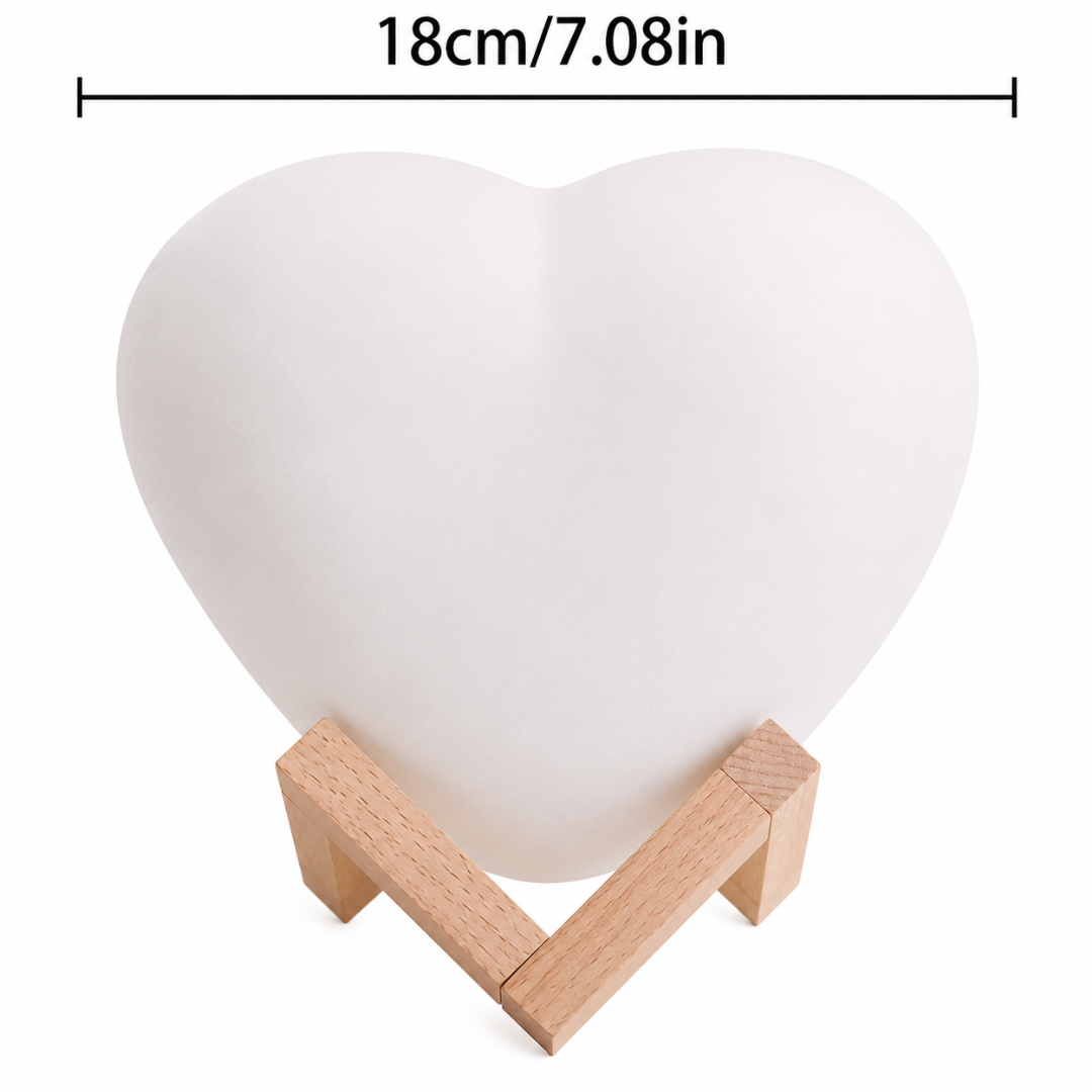 Lámpara LED con Forma de Corazón