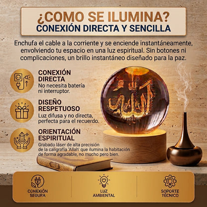 Esfera de Cristal 'Allah'