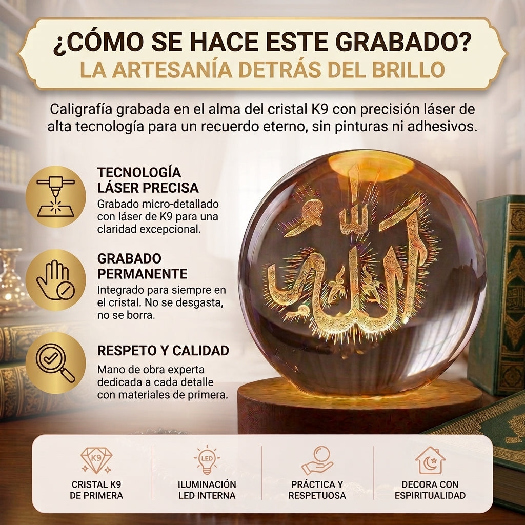 Esfera de Cristal 'Allah'